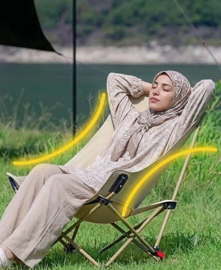 كرسي وشيزلونج التخييم المطور 3 في 1  Chaise Pliante Inclinable
