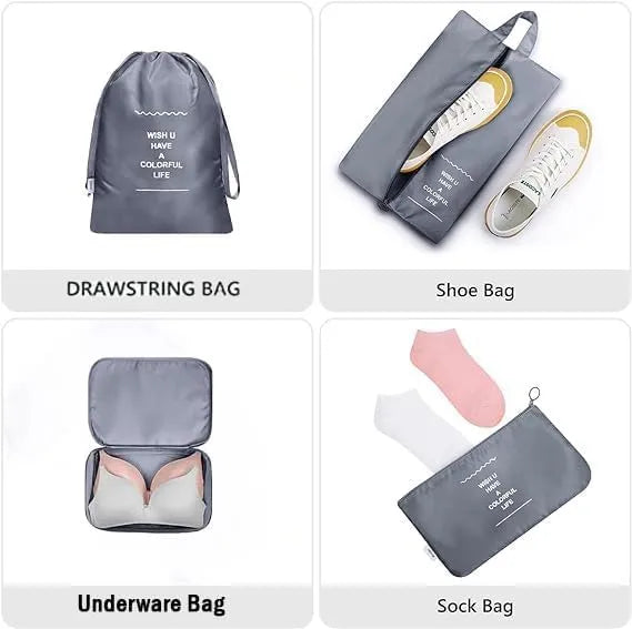 مجموعة حقائب منظمات السفر - Kit Organisateur de Voyage