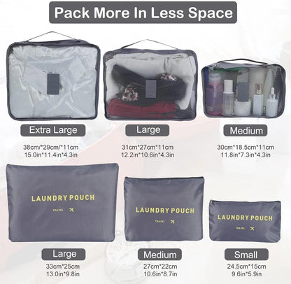 مجموعة حقائب منظمات السفر - Kit Organisateur de Voyage