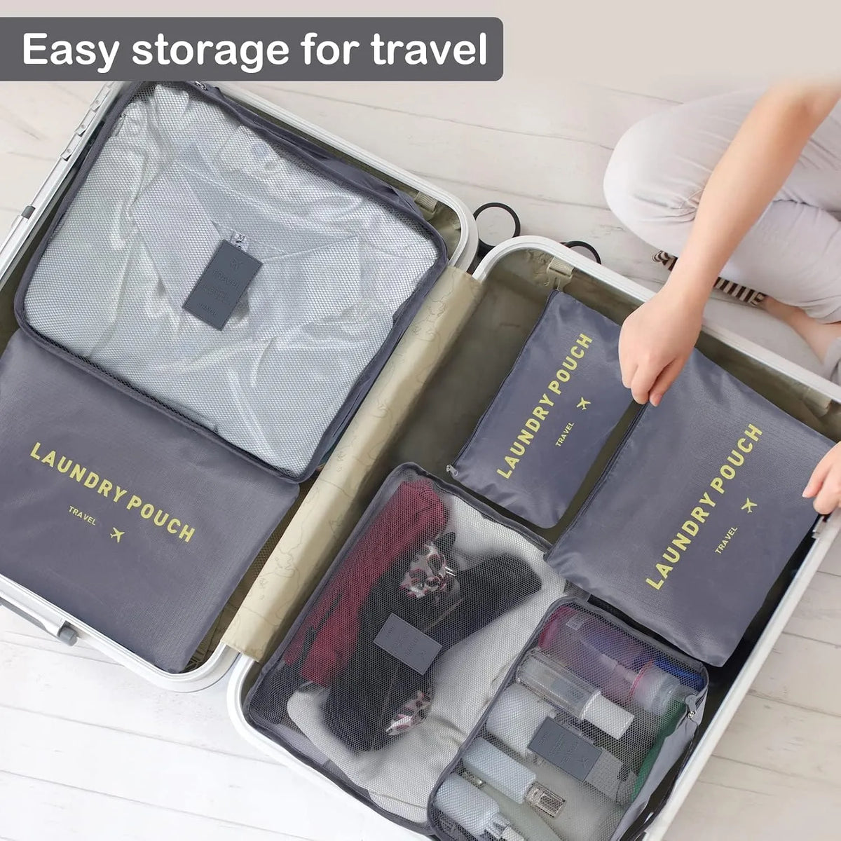 مجموعة حقائب منظمات السفر - Kit Organisateur de Voyage